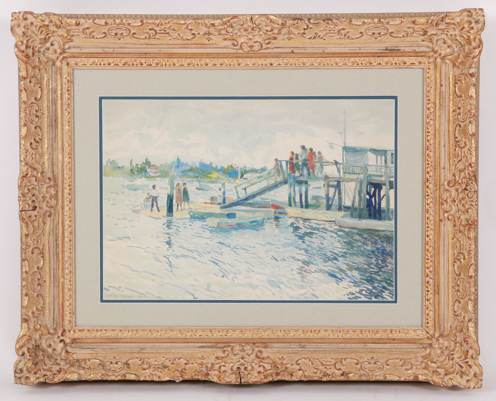 Carle M. Boog (American, 1877 - 1967) Docks (1 of 5)