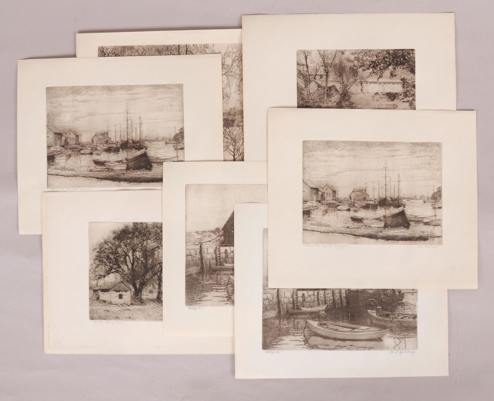 Harry Lee Gadbury, Group of Etchings (1 of 12)