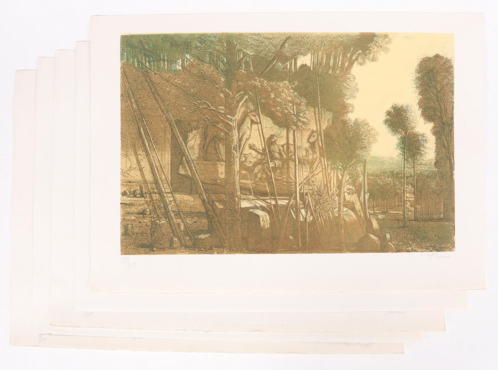 Ivan Theimer, Five Lithographs (1 of 12)