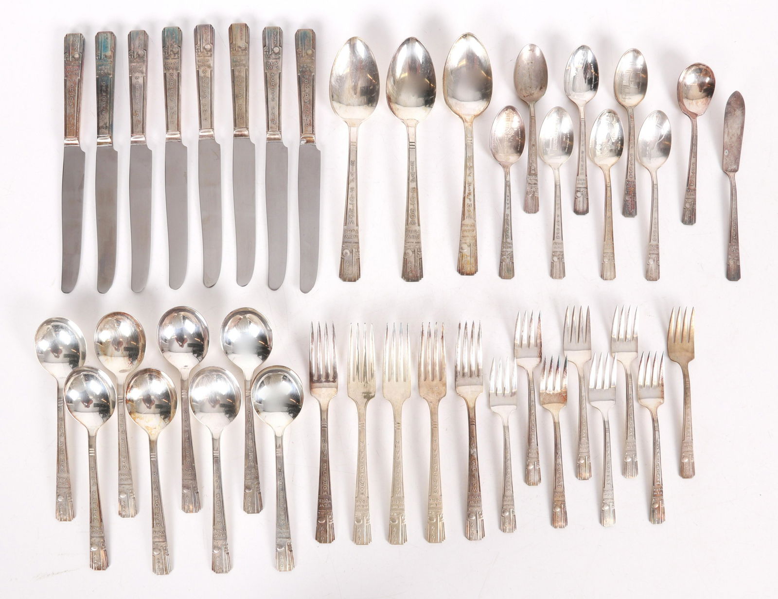 A 1939 World's Fair Silver Plated Flatware Service (1 of 8)