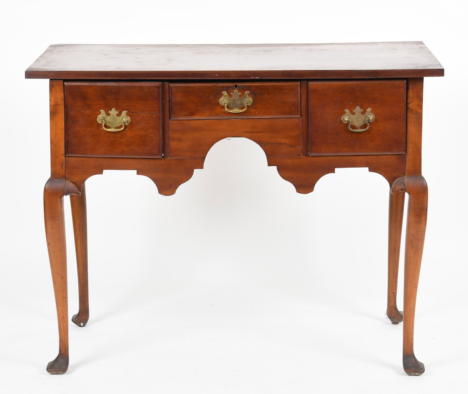 A Queen Anne cherry and mahogany dressing table (1 of 10)
