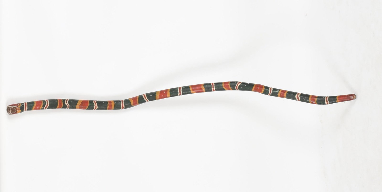 An American Folk Art painted model of a snake (1 of 7)