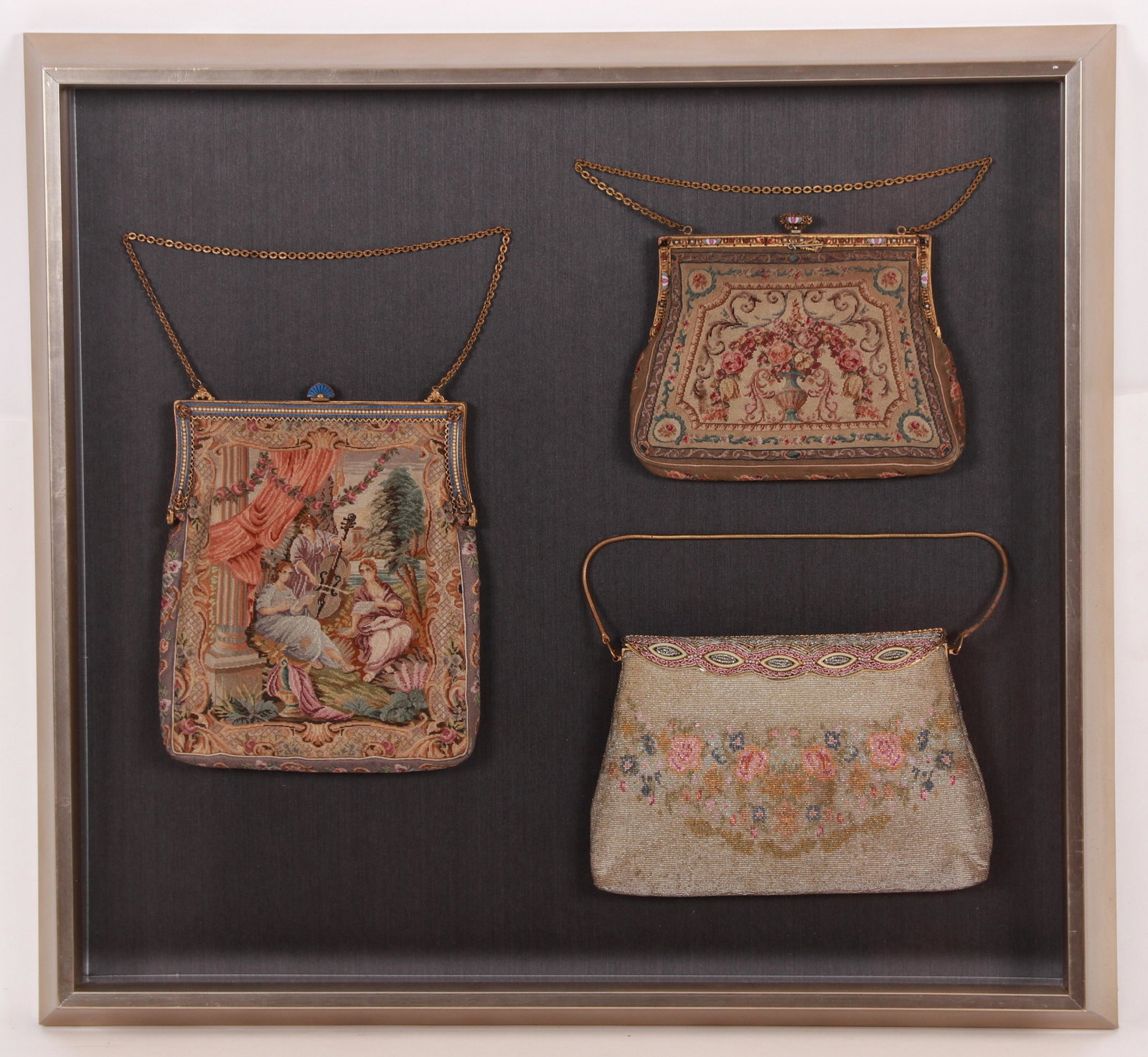 Three Vintage Handbags, Framed (1 of 10)