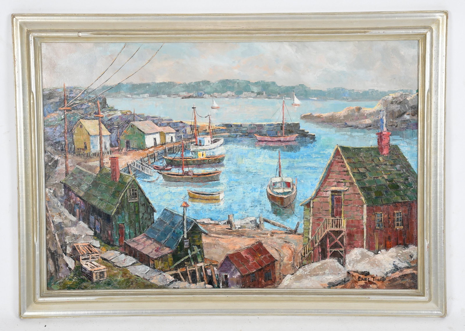 Carl M. Thorp (1912 - 1989) Oil on Canvas (1 of 7)