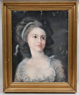 Portrait of Countess Sophie (Zofia) Potocka-Witt: Continental School (20th century), Portrait of Countess Sophie (Zofia) Potocka-Witt (1760-1822), after Anton Graff (German, 1736-1813), indistinctly signed lower right. Dimensions:19 1/4 x 15 3/4in; f