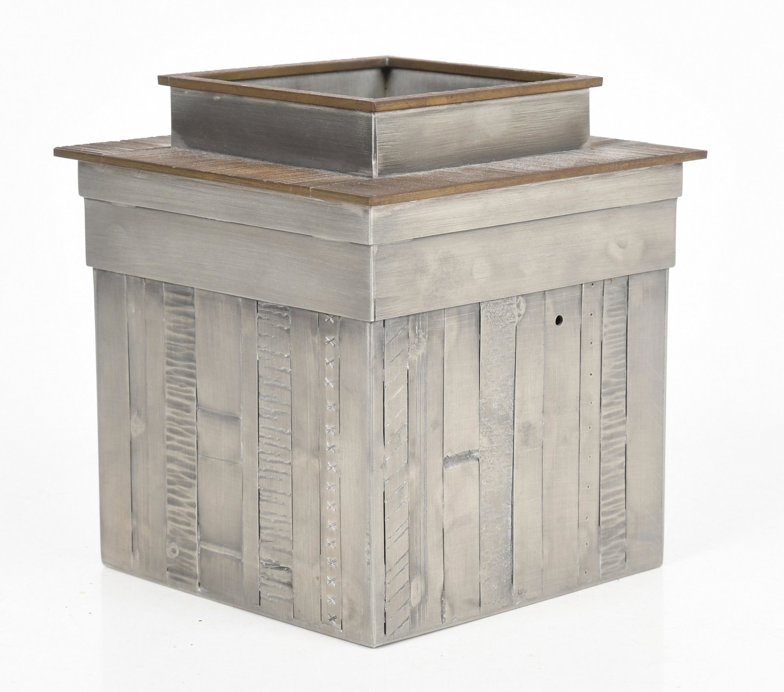 Jon Michael Route (Born 1954) Pewter Vessel (1 of 6)