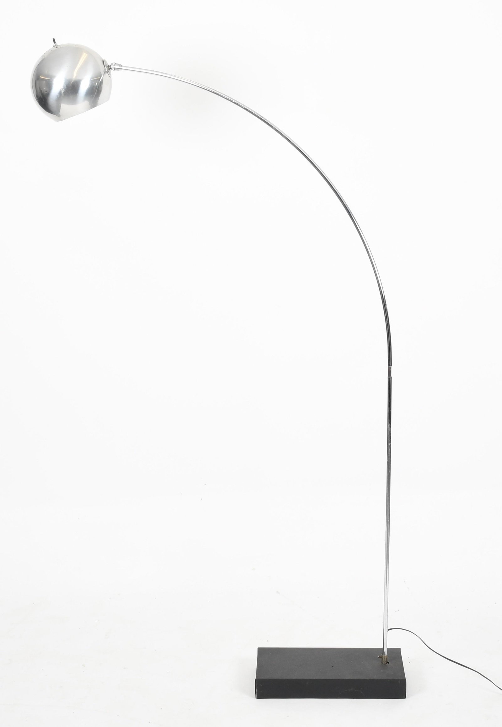 Mid century modern chrome arc floor lamp (1 of 6)
