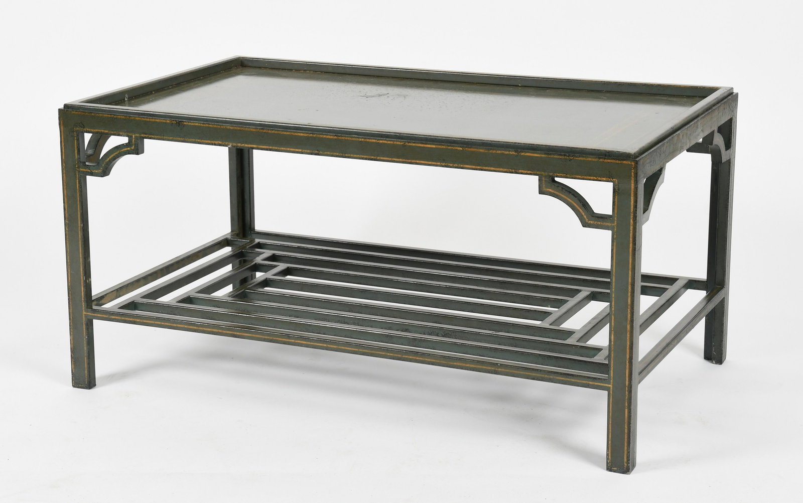 Niermann Weeks Lacquered "Chinese Fret" Coffee Table (1 of 7)