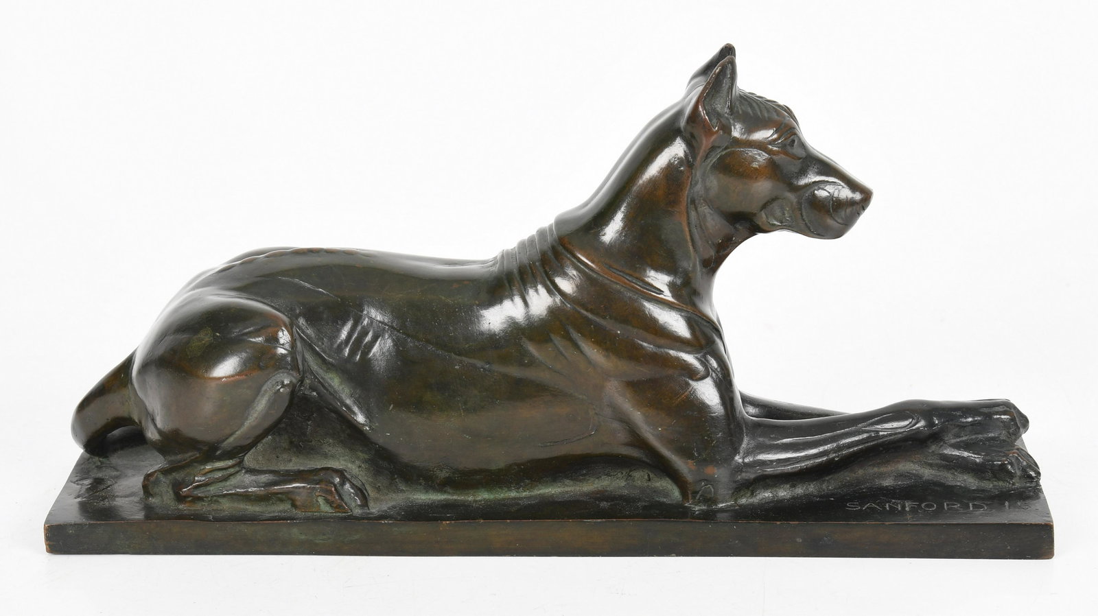 Edward Sanford (1886 - 1951) Bronze, Great Dane (1 of 6)