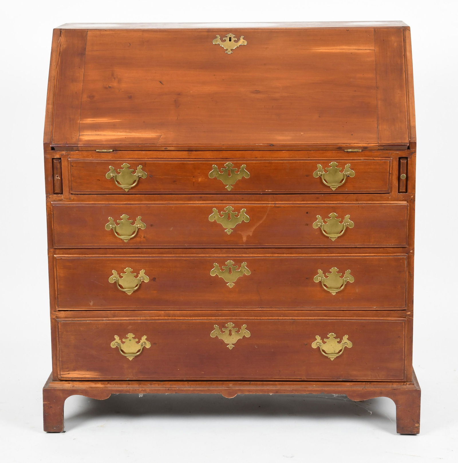 Chippendale Cherry Slant Front Desk, 18th Century (1 of 12)