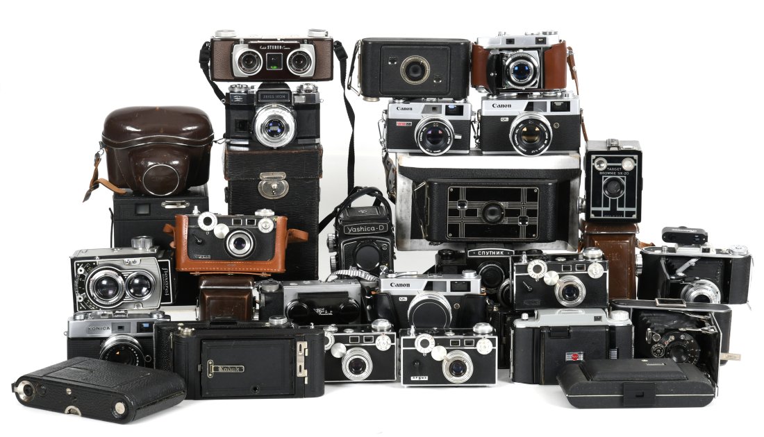 A Large Group of Vintage Cameras (1 of 11)