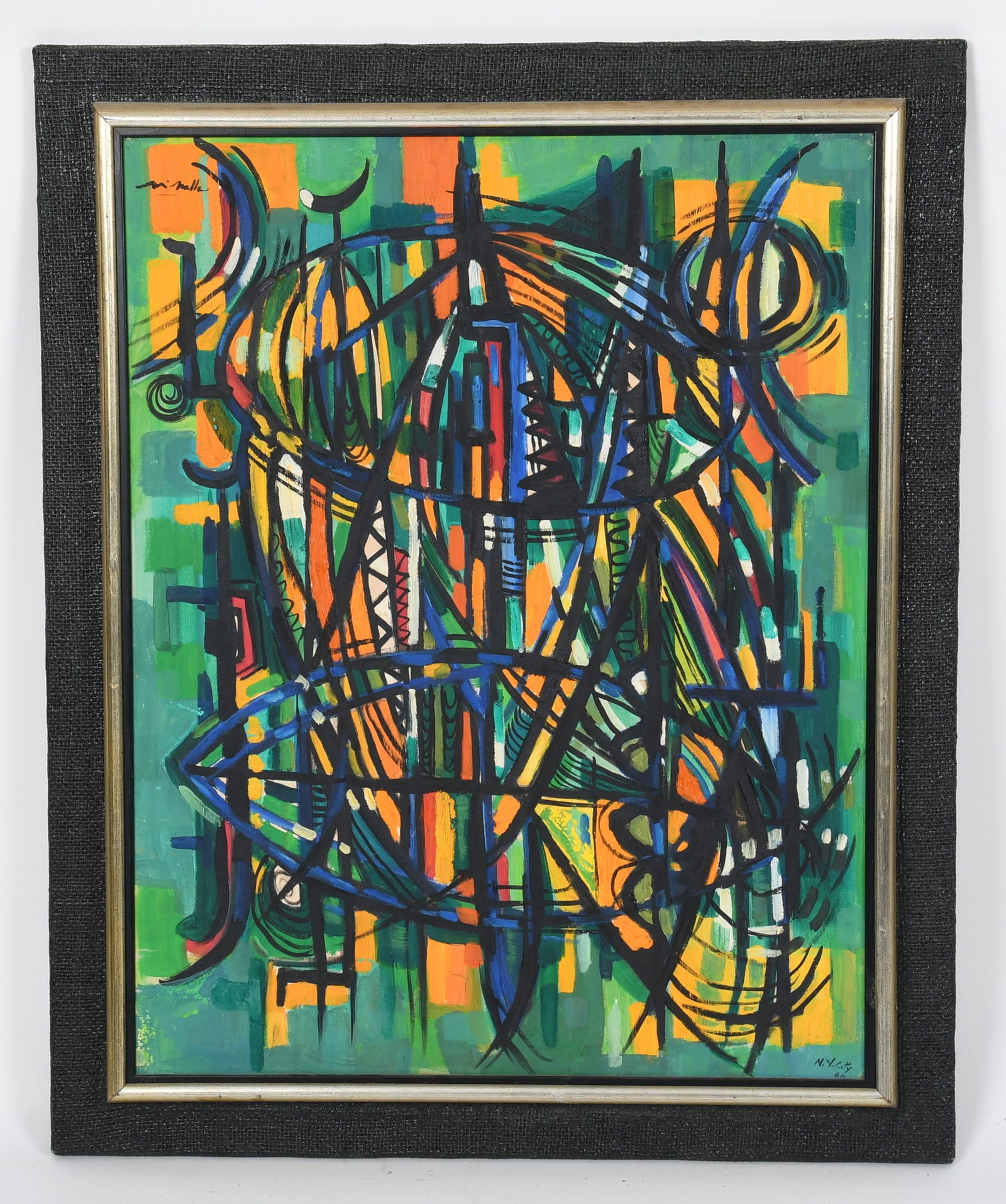 A Mid Century Work, Oil on Board (1 of 5)