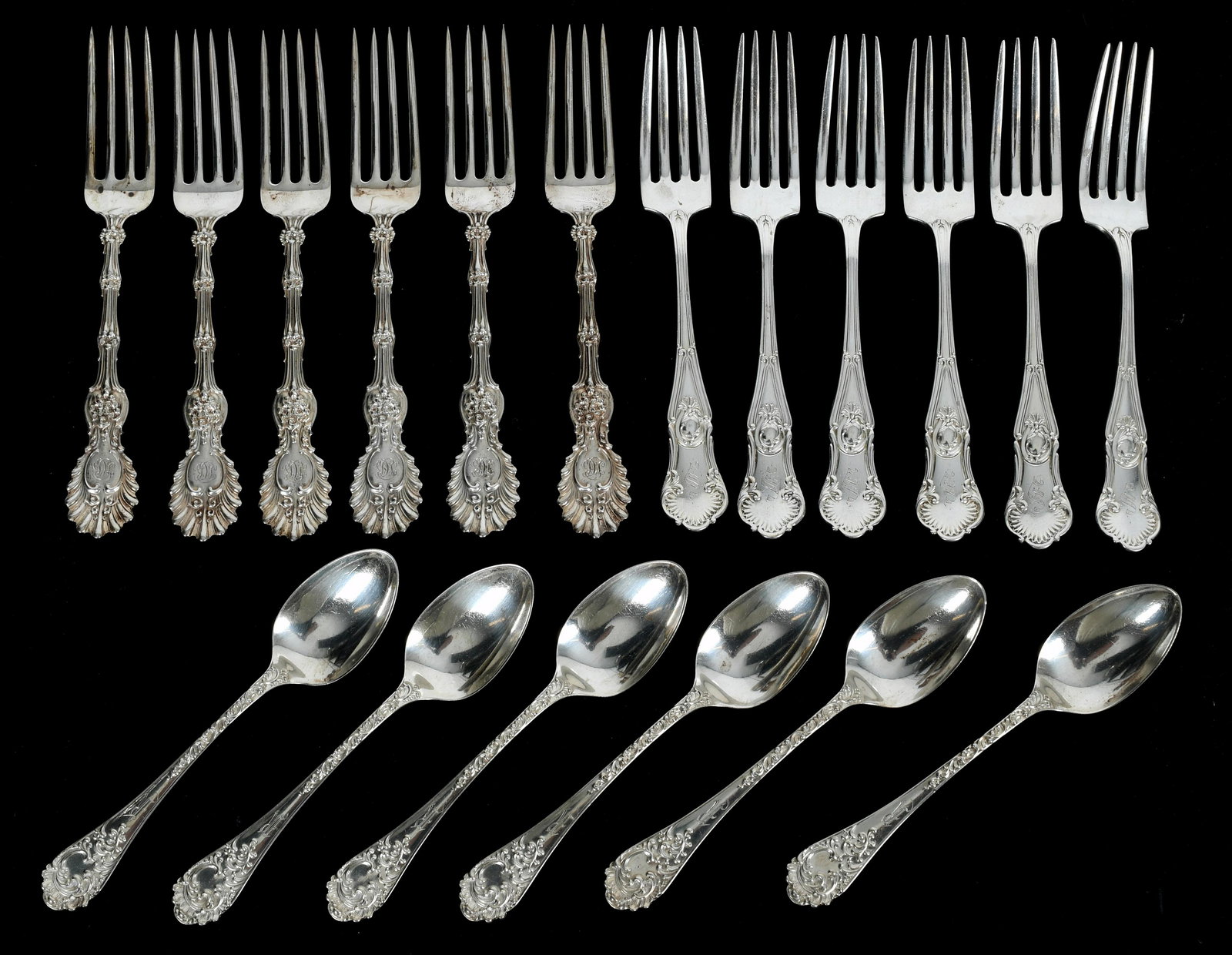 A Group of 19th Century Sterling Flatware (1 of 7)