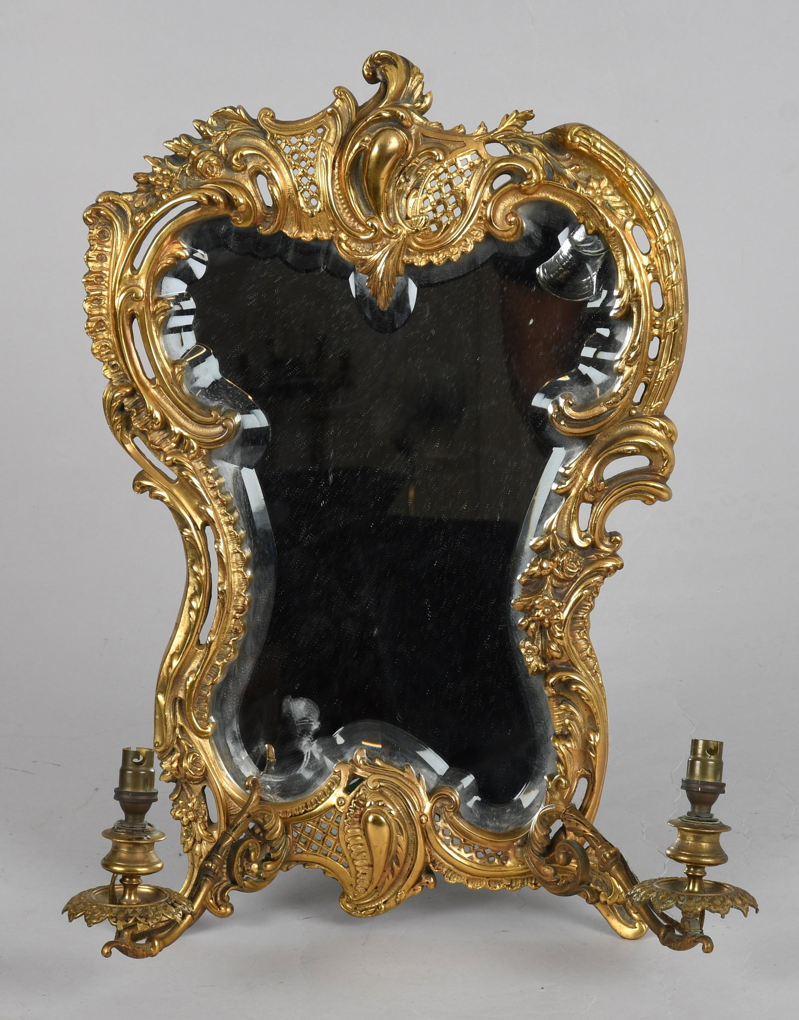 A French Bronze Rococo Style Mirror (1 of 8)