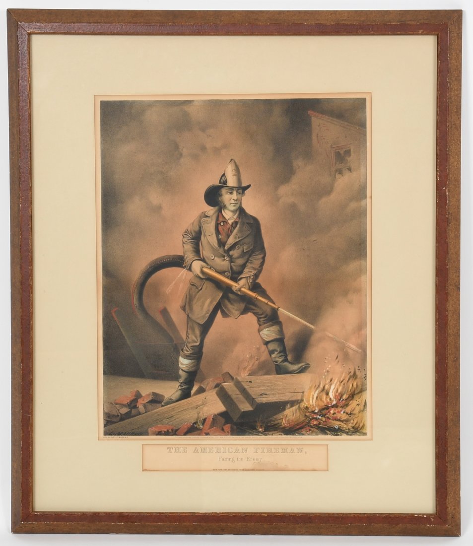 Currier and Ives, The American Fireman Litho (1 of 5)