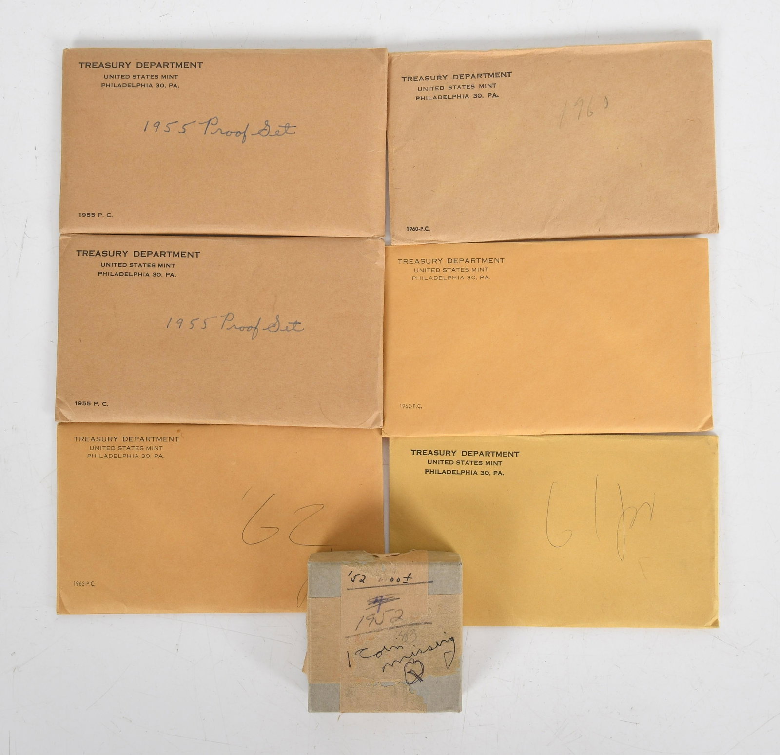 A Group of U.S. Coin Proof Sets 1952-1962 (1 of 5)
