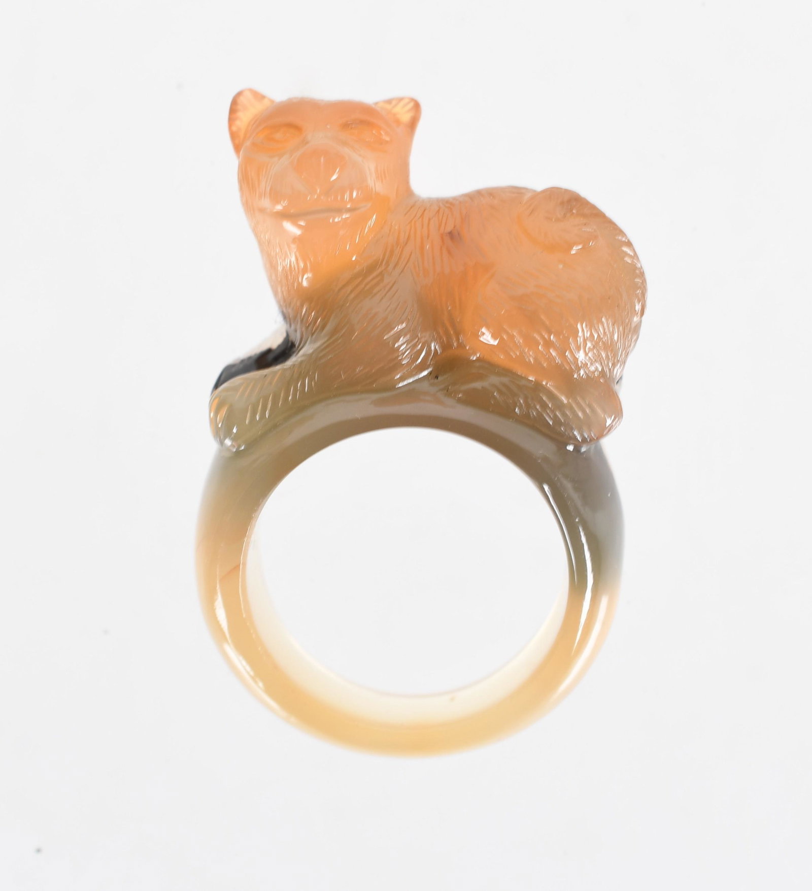 A Carved Agate Ring, Cat (1 of 4)