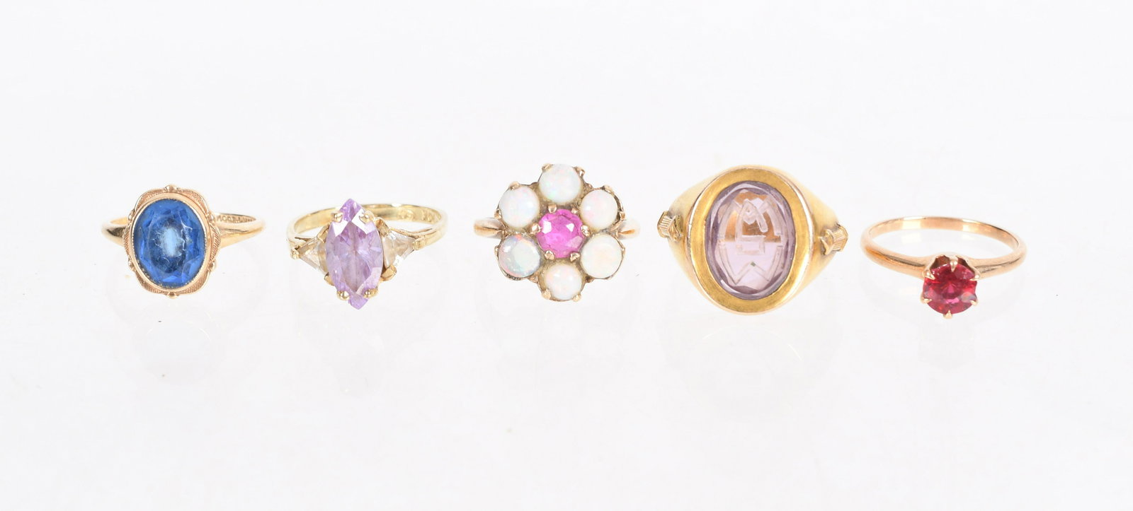 Five Vintage 10k Gold Rings (1 of 11)