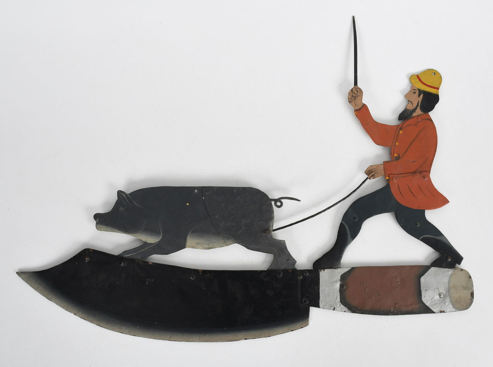 A Painted Sheet Iron Trade Sign (1 of 7)