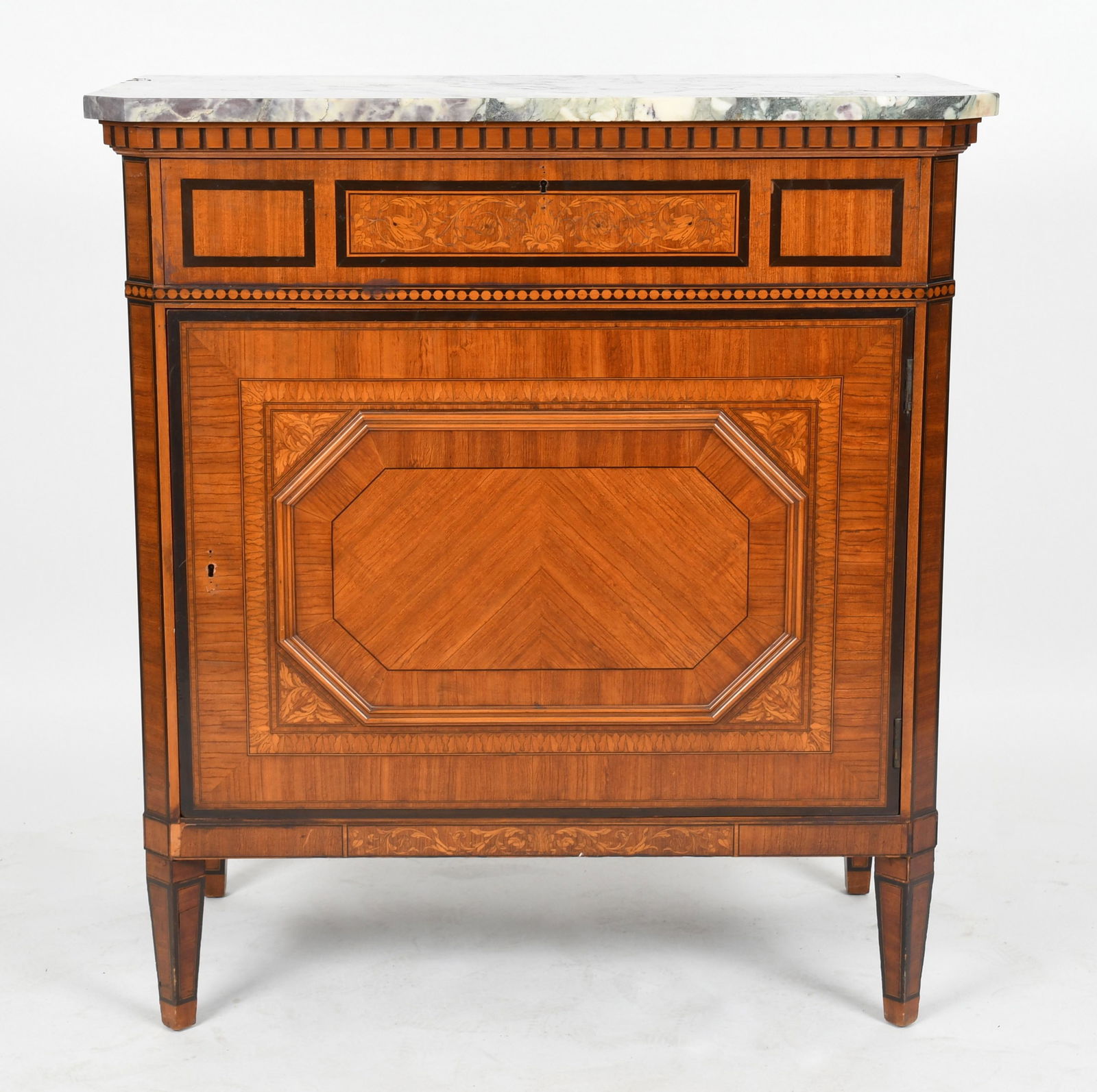 Italian Neoclassical Style Walnut Side Cupboard (1 of 10)