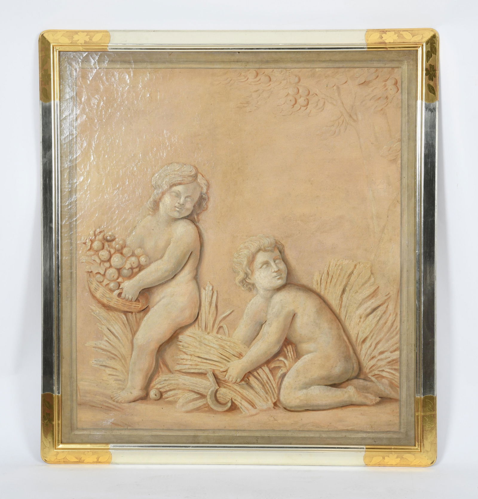 A Large Decorative Work, Oil on Canvas (1 of 7)