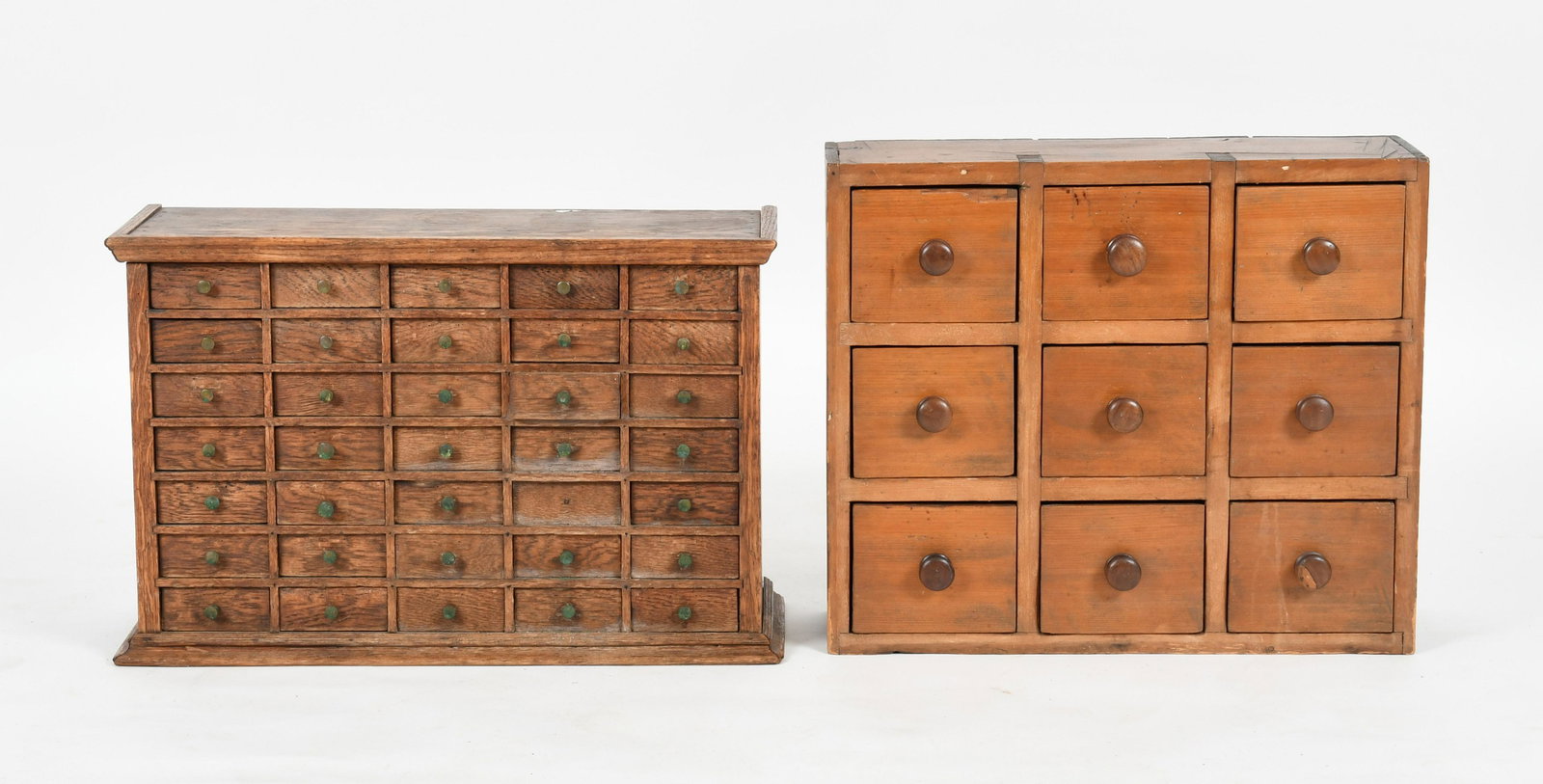 Two American Pine and Oak Counter-Top Chests (1 of 9)