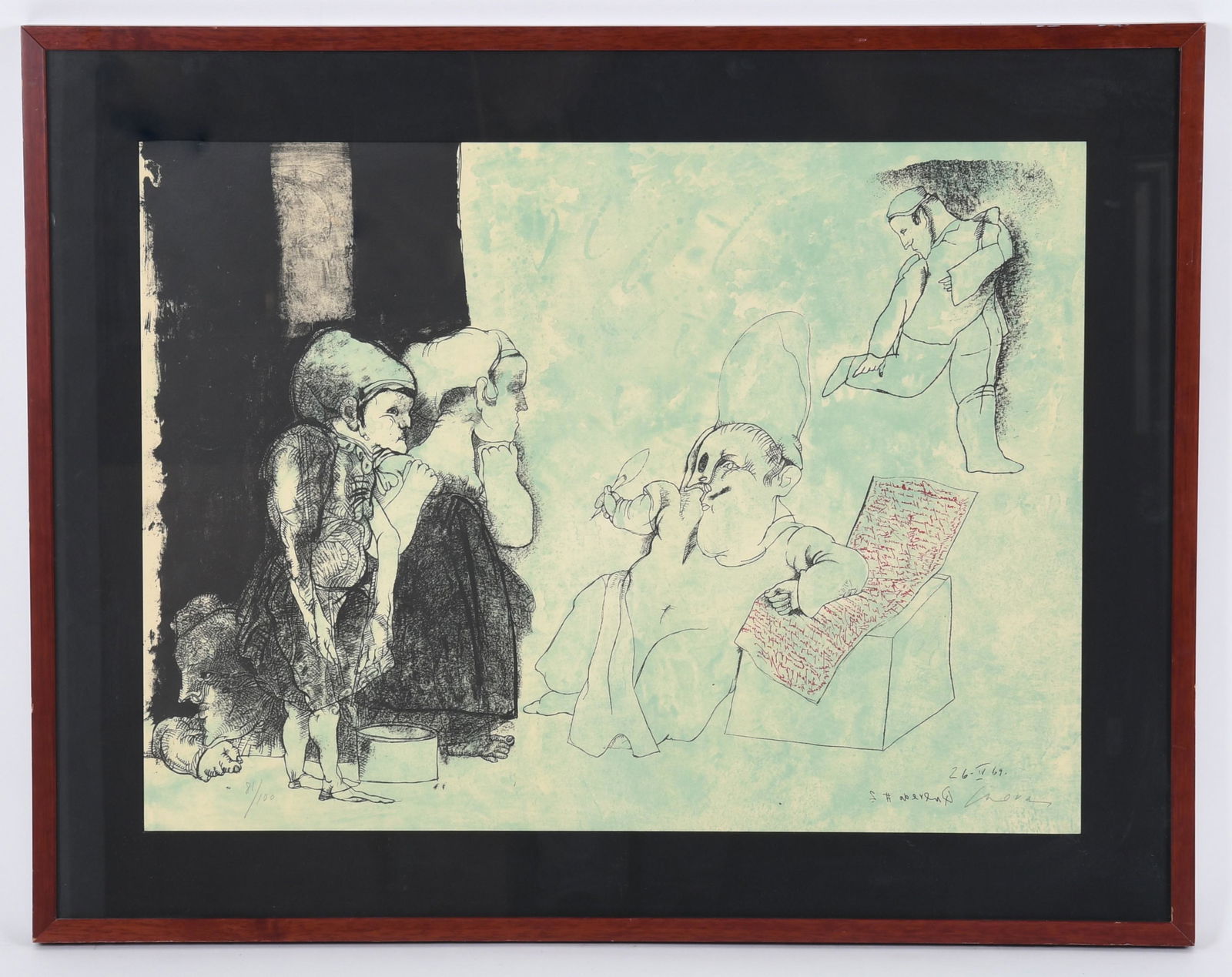 Jose Luis Cuevas (Mexican, 1934 - 2017) Lithograph (1 of 7)