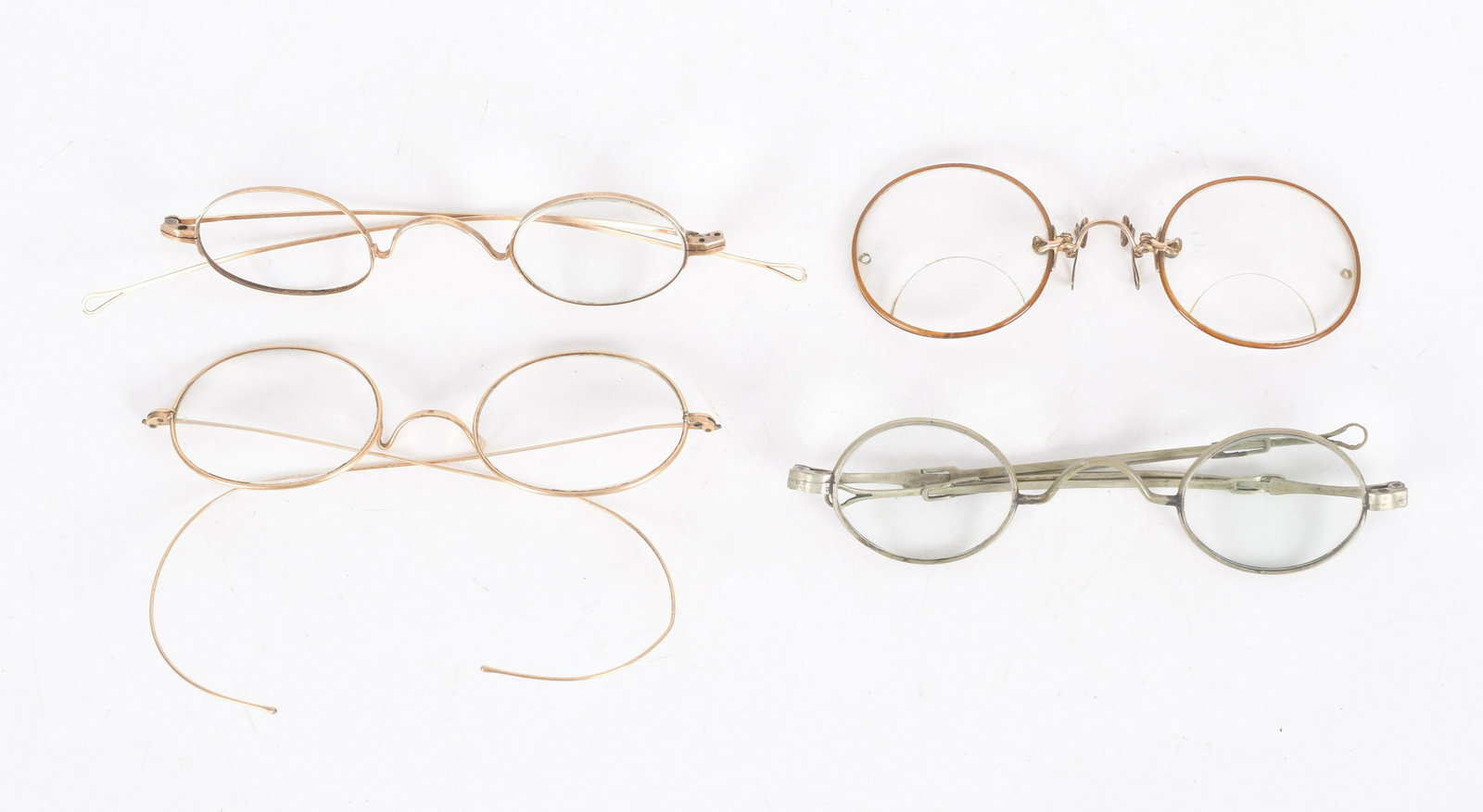 A Group of Antique Spectacles, One 14k Gold (1 of 11)