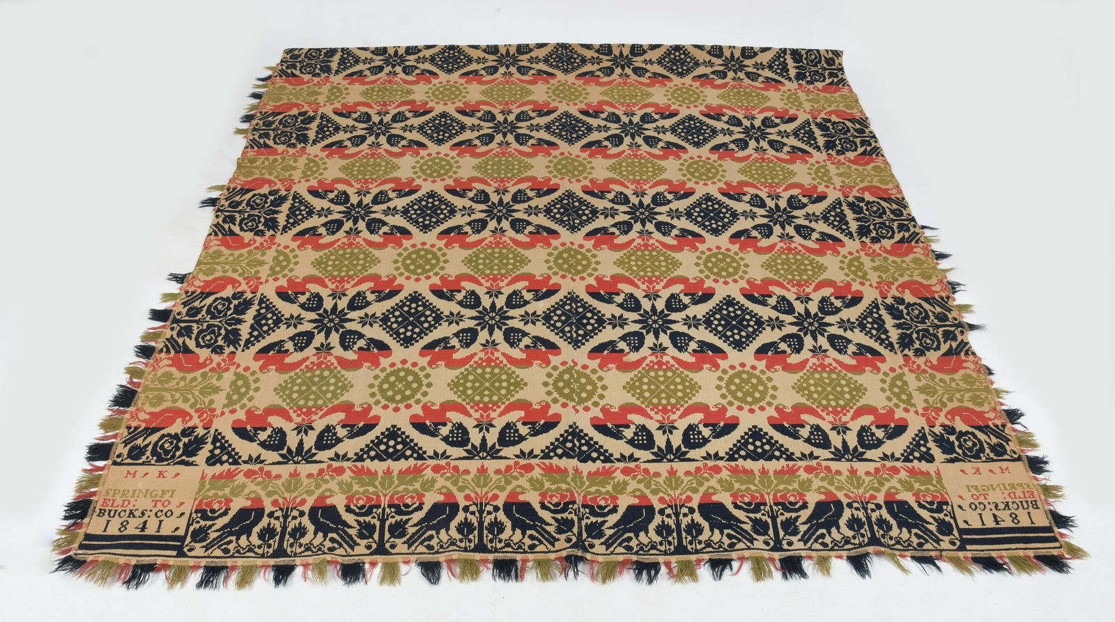 Bucks Co. Jacquard Coverlet, Michael Kauffman (1 of 7)