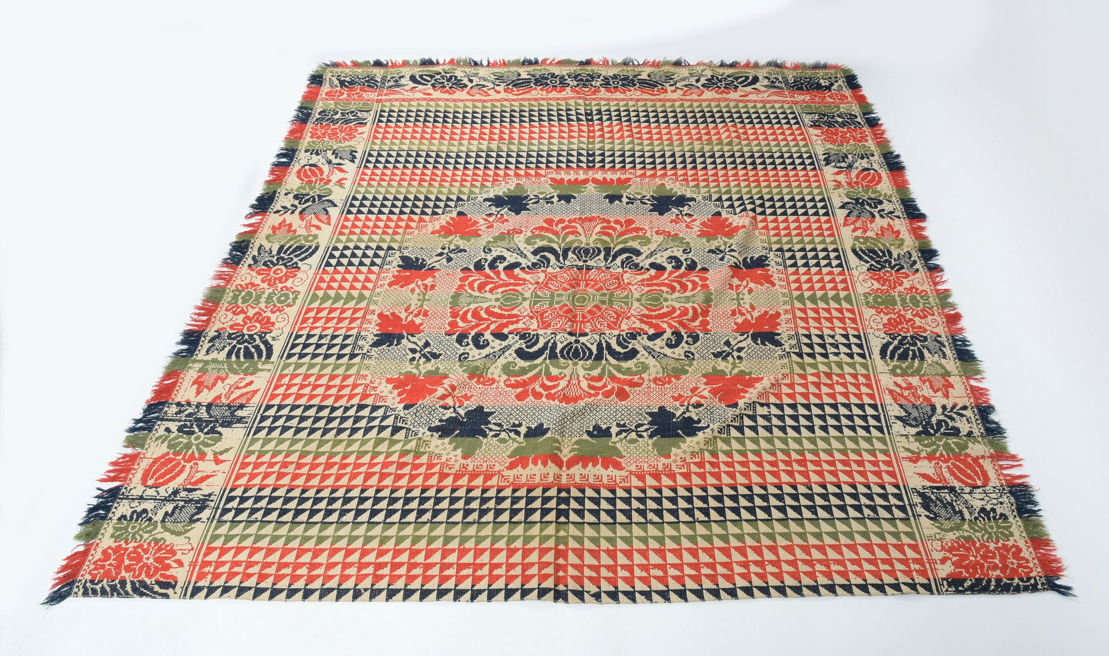 Pennsylvania Jacquard Coverlet, 19th Century (1 of 4)