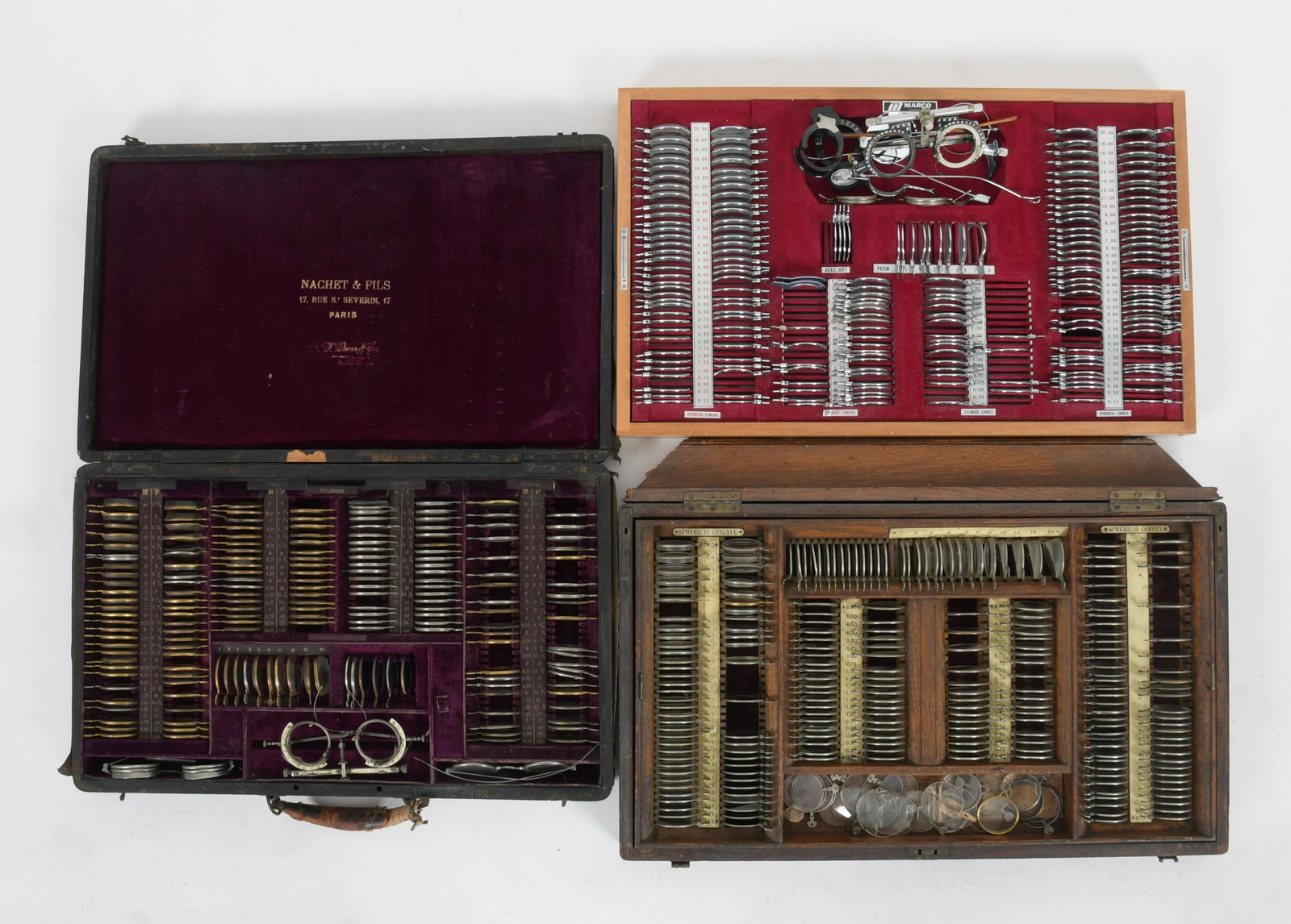 Three Optometry Len Sets, 19th-20th Century (1 of 16)
