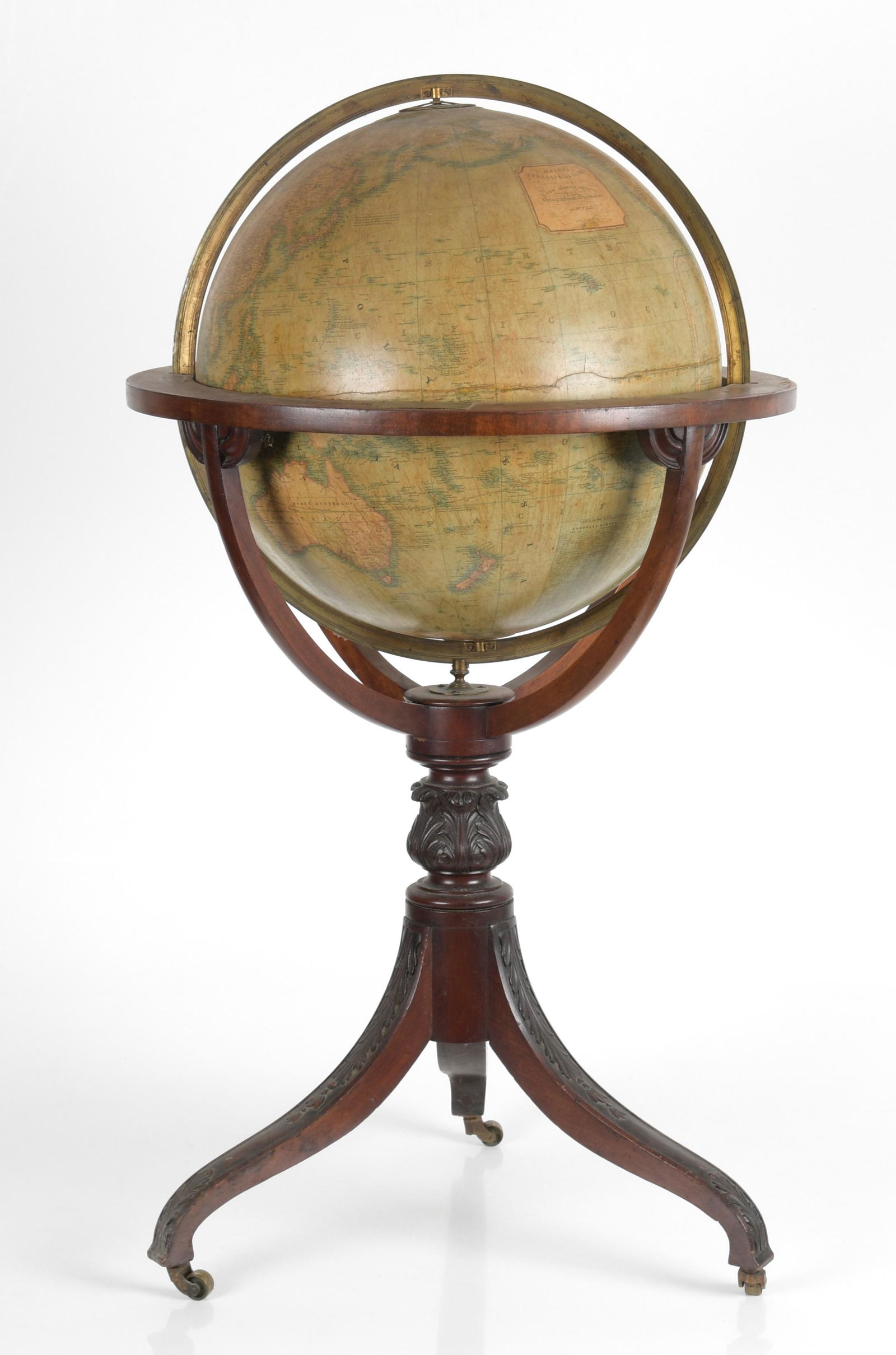 English 18-Inch Terrestrial Floor Globe, Malby's (1 of 14)