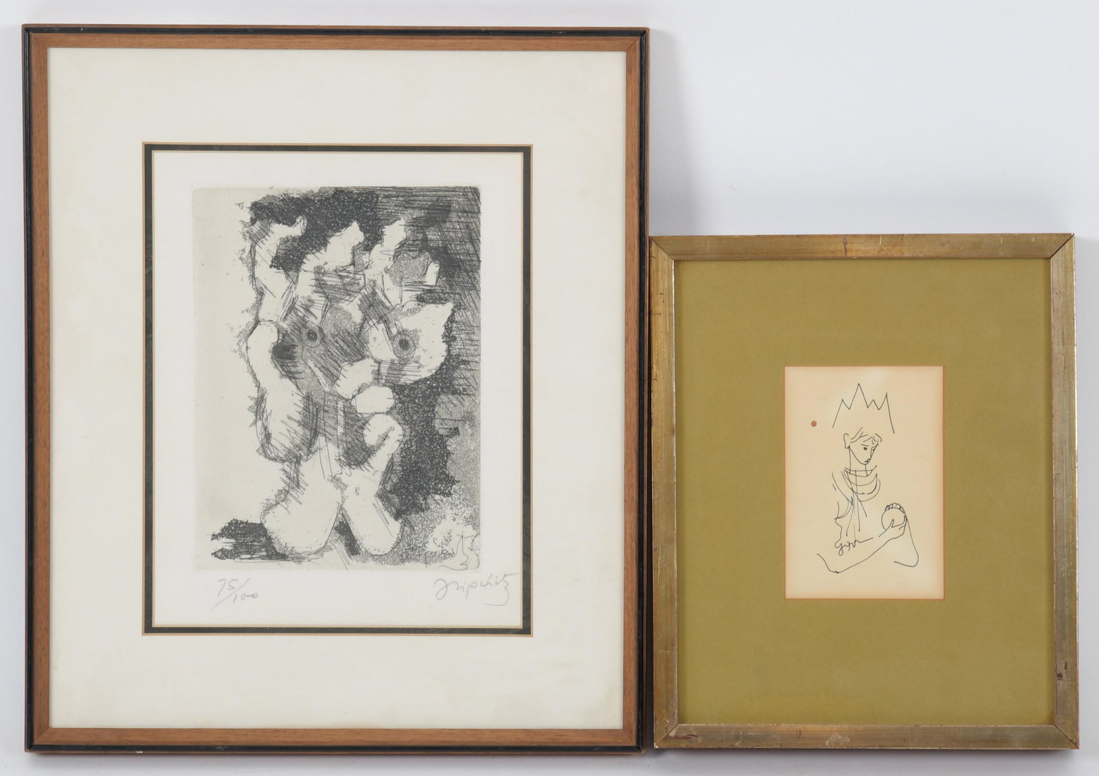 Two Prints, One by Jacques Lipchitz (1891 - 1973) (1 of 6)