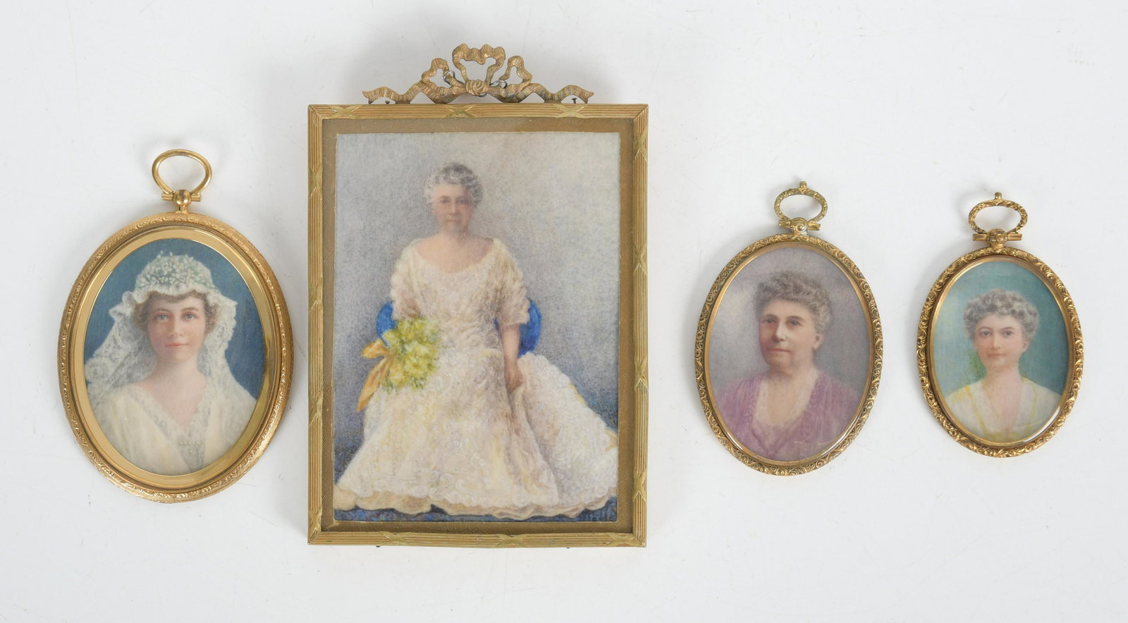 Marion Leale Sharp (1875-1979) Four Portrait Miniatures (1 of 7)