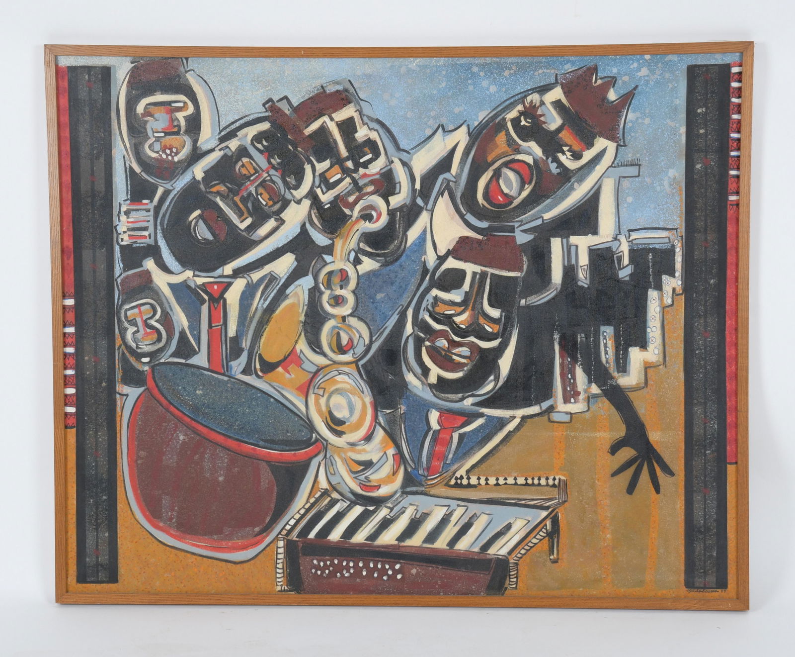 Gilden M Edwards , Oil on Canvas Dated 1987 (1 of 7)