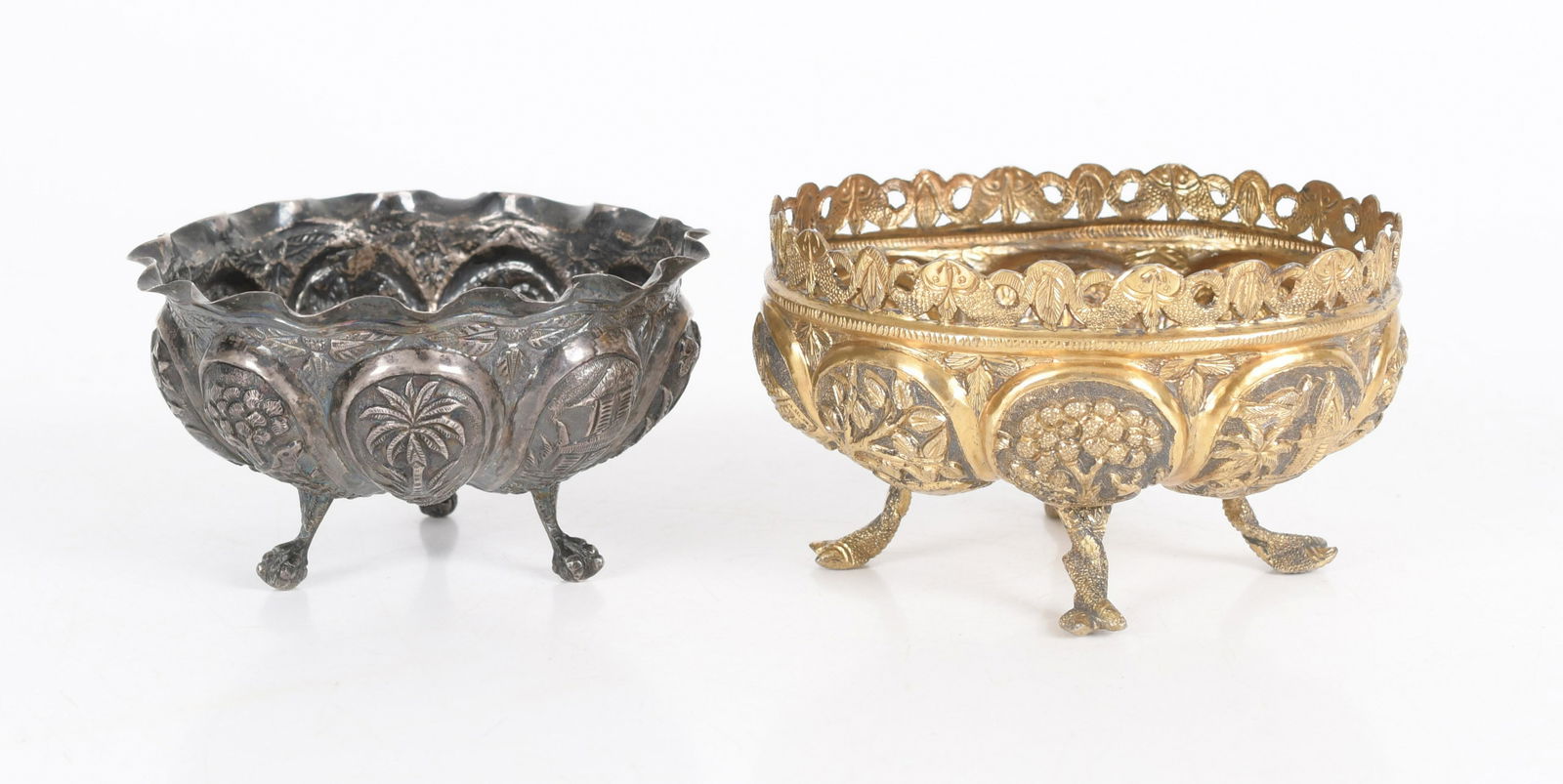 Two Small Indo-Persian Silver Bowls (1 of 9)