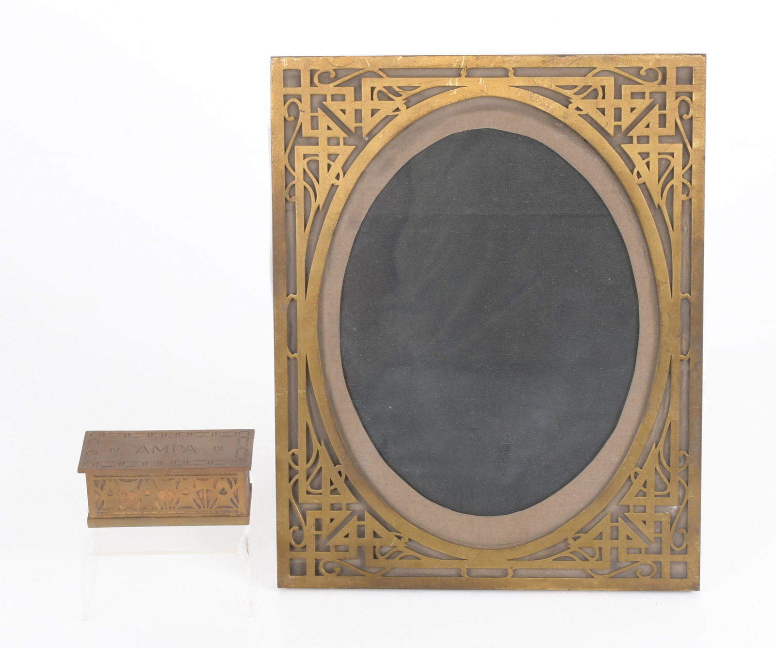 Robert Riddle Jarvie, AMPA Brass Stamp Box (1 of 8)