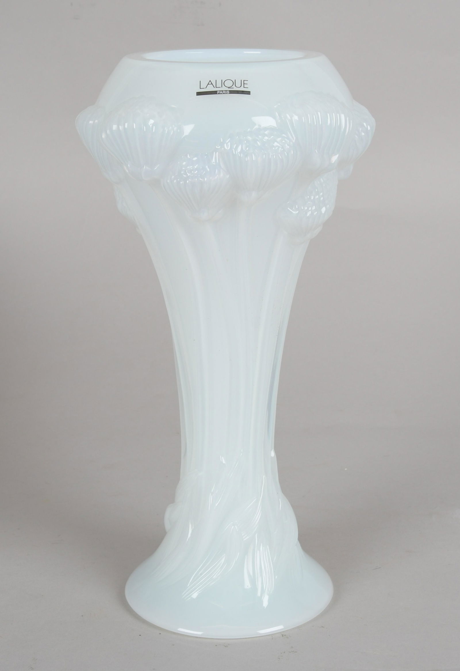 A Large Lalique Opalescent Glass Vase (1 of 8)