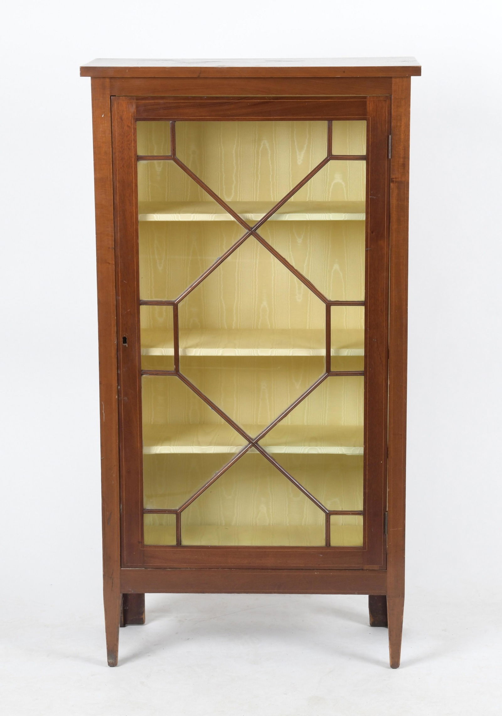 A George III Style Inlaid Mahogany Bookcase (1 of 8)