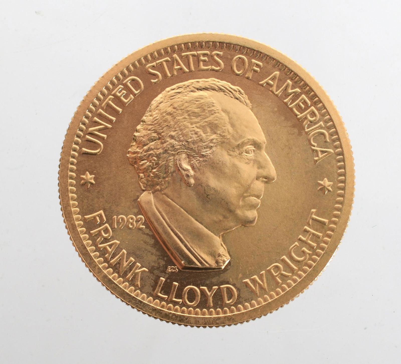 U.S. Mint Gold Medal, Frank Lloyd Wright #10 (1 of 2)