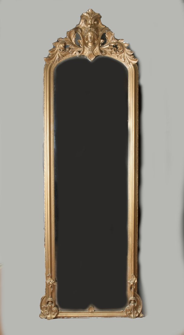 Renaissance Revival Giltwood Hall Mirror (1 of 10)
