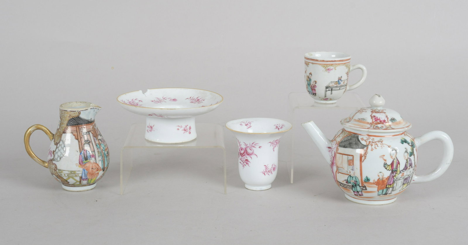Group Chinese Porcelain Famille Rose Tableware (1 of 12)
