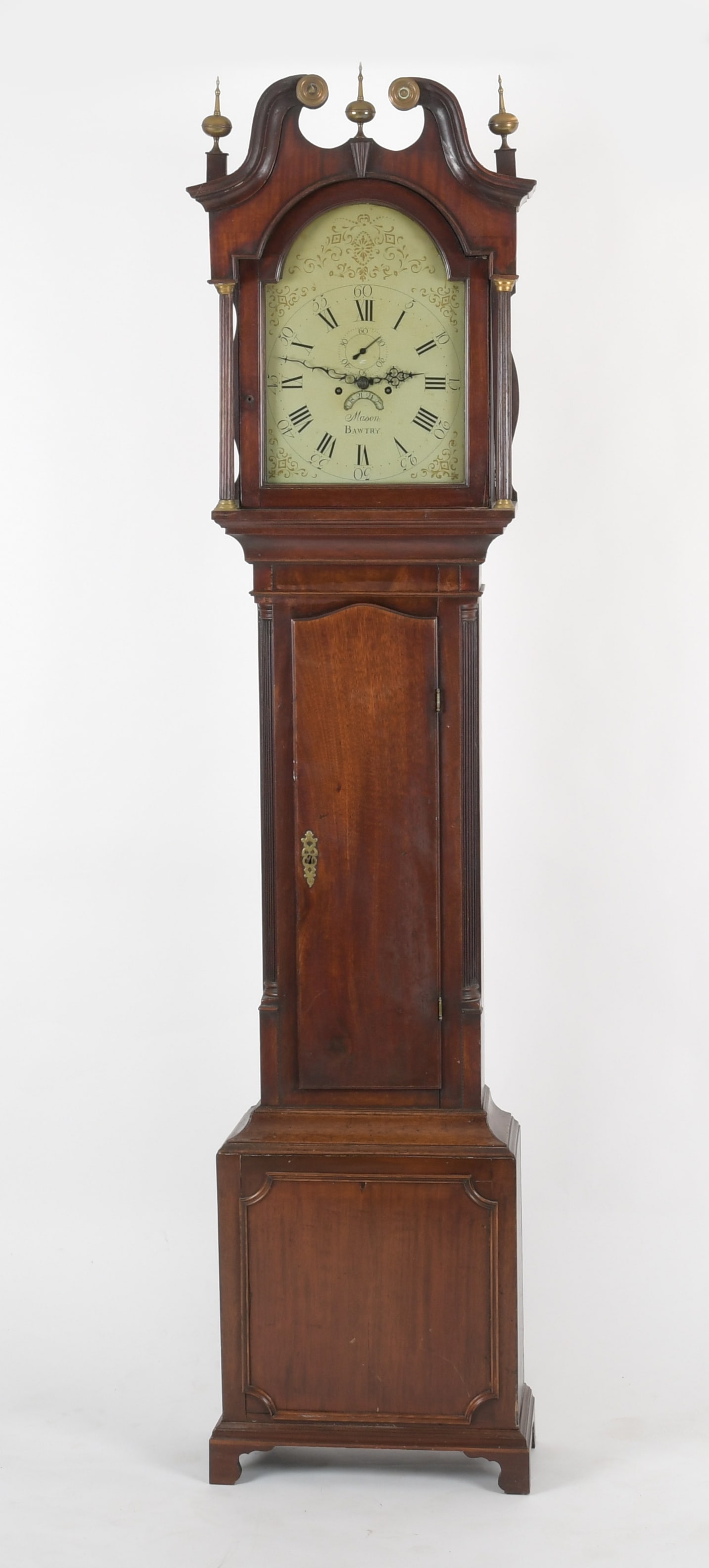 George III Inlaid Mahogany Tall Case Clock (1 of 17)