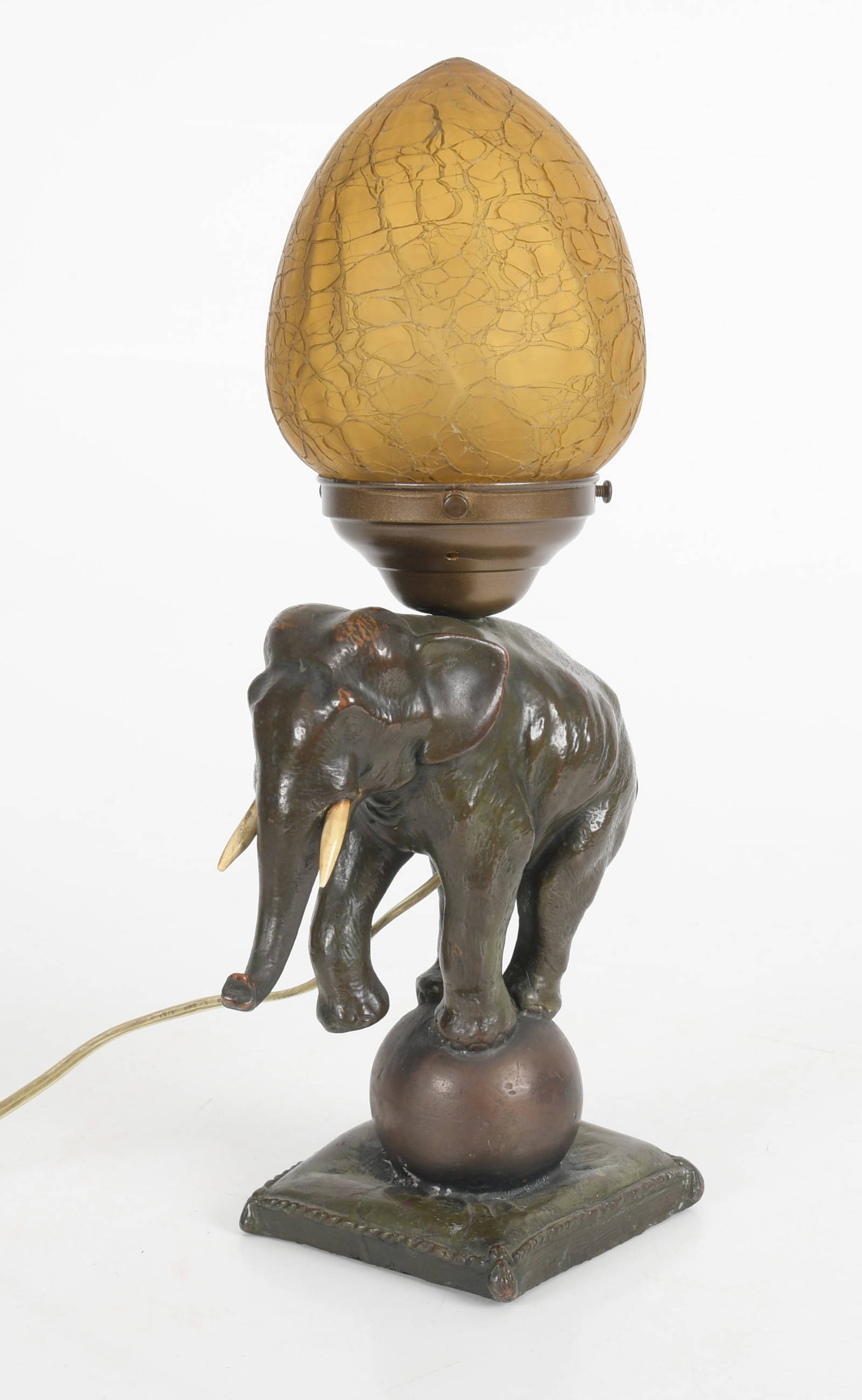 A Vintage Elephant Table Lamp Auction