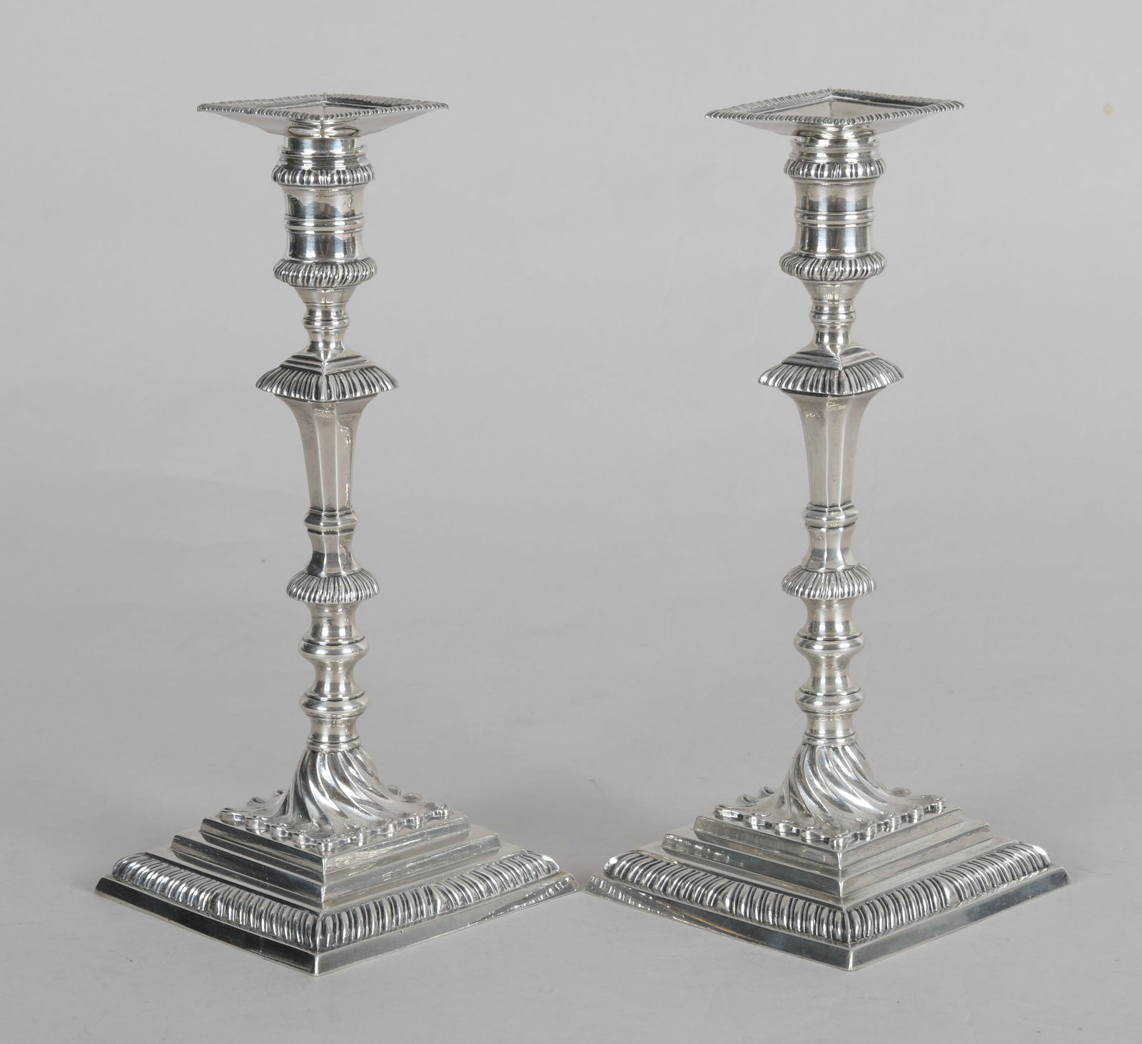 A Pair Sterling Candlesticks , 1764, William Cafe (1 of 9)