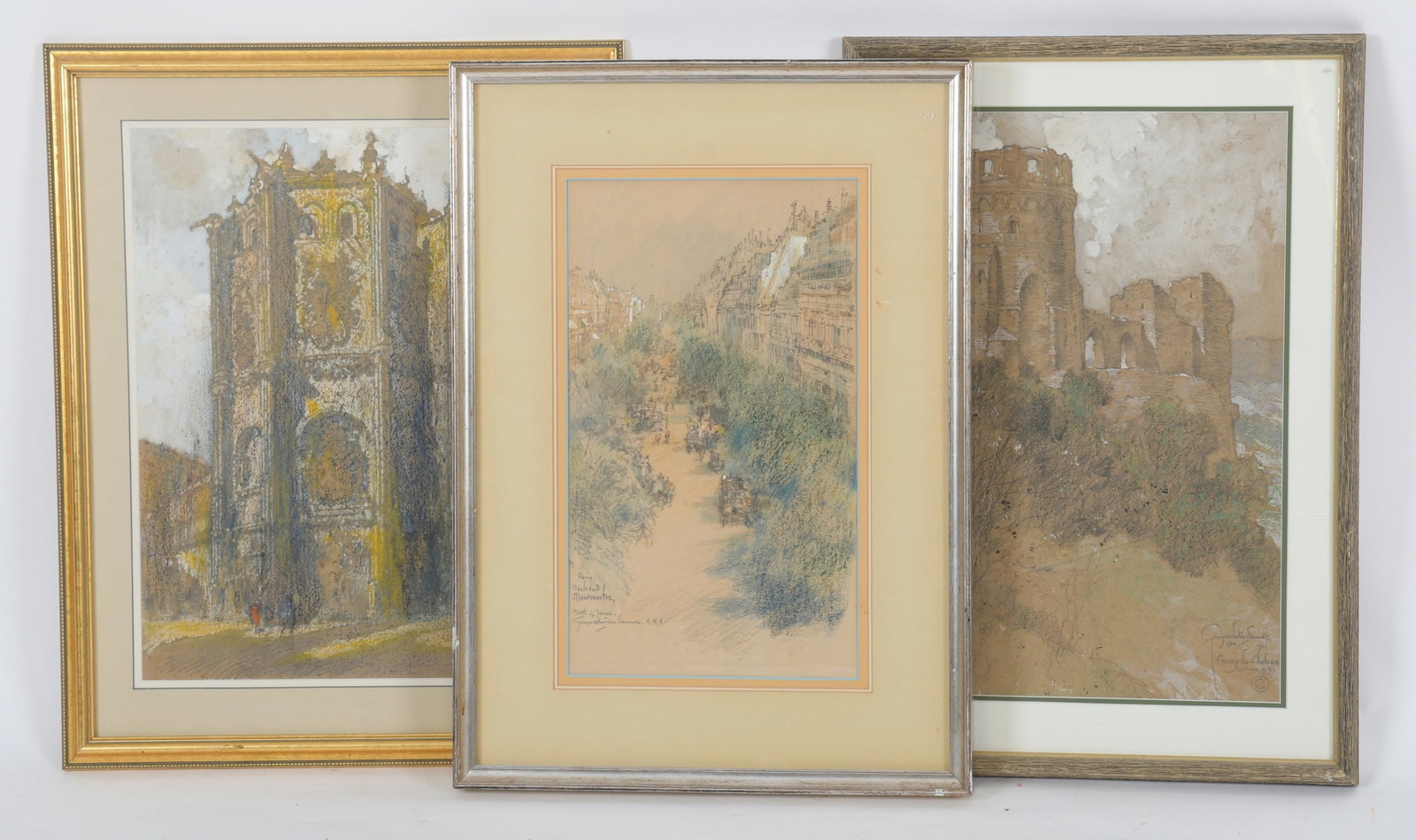 George Wharton Edwards ( 1859 - 1950) Three European Scenes (1 of 10)