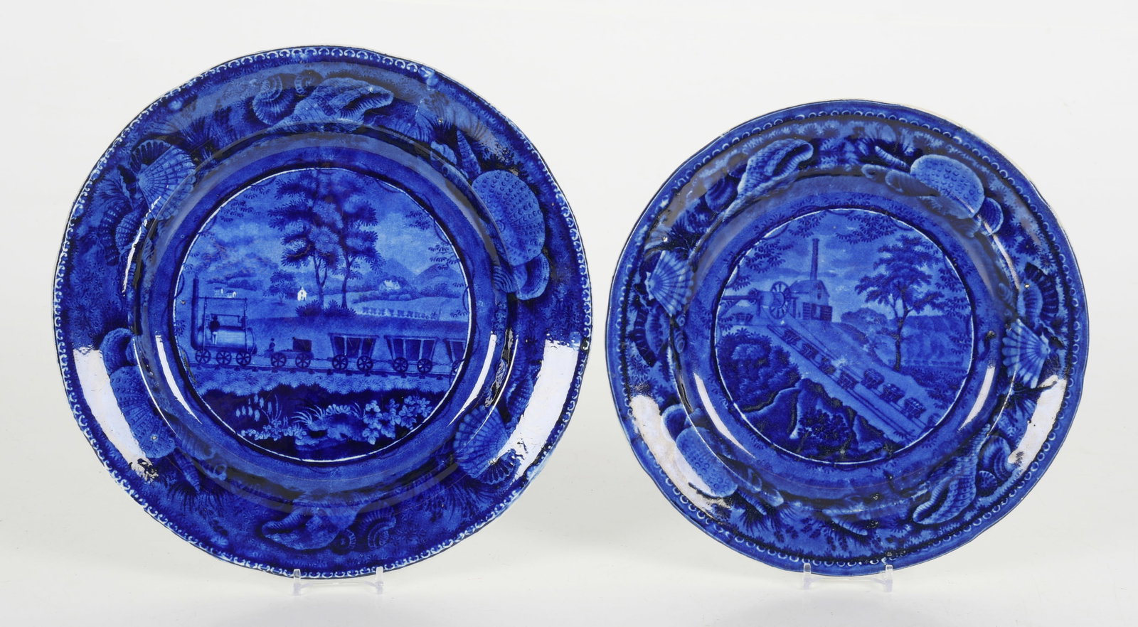 Enoch Wood and Sons, Two Historical Blue Plates (1 of 11)