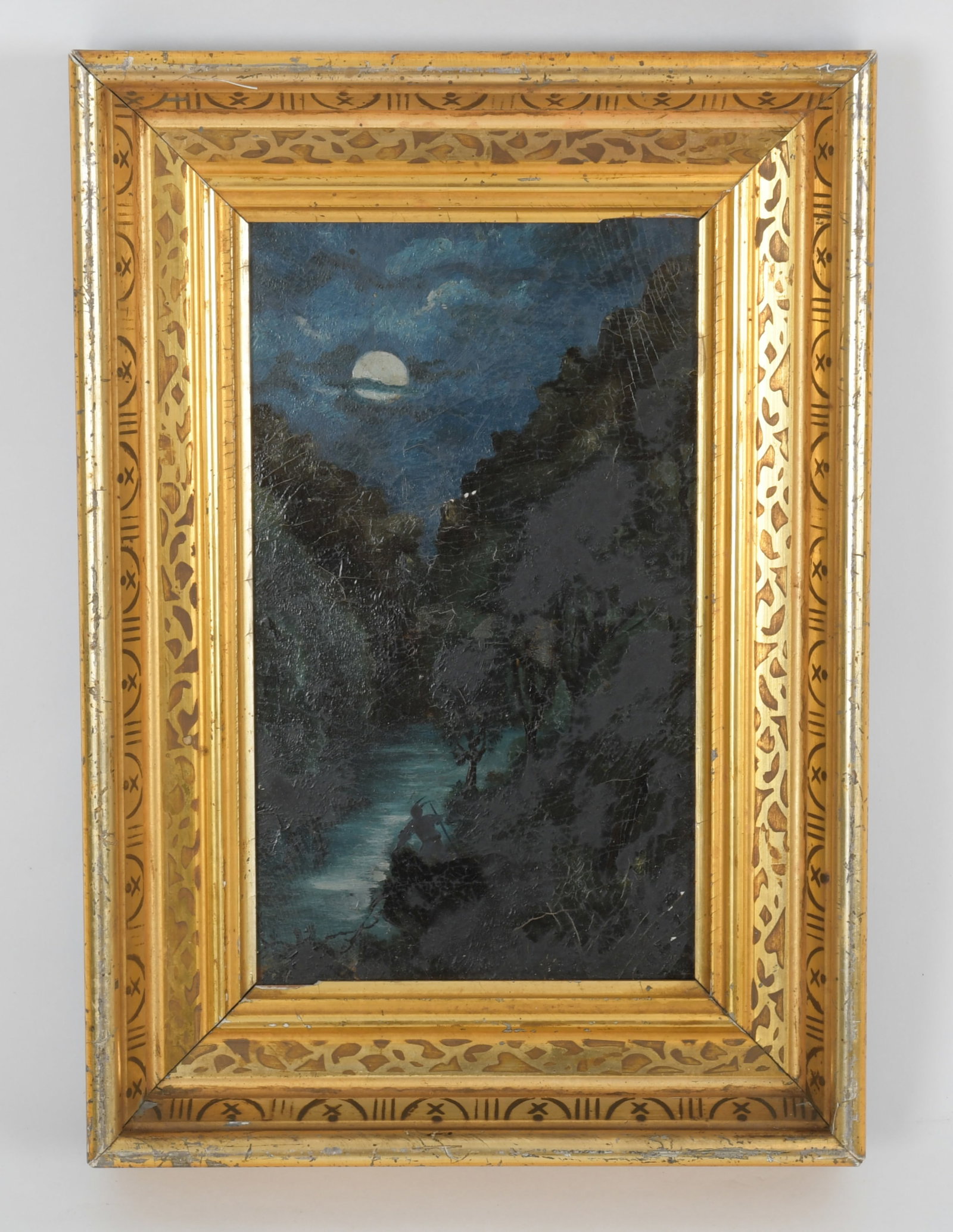 American School, 19th c. Oil on Board (1 of 5)