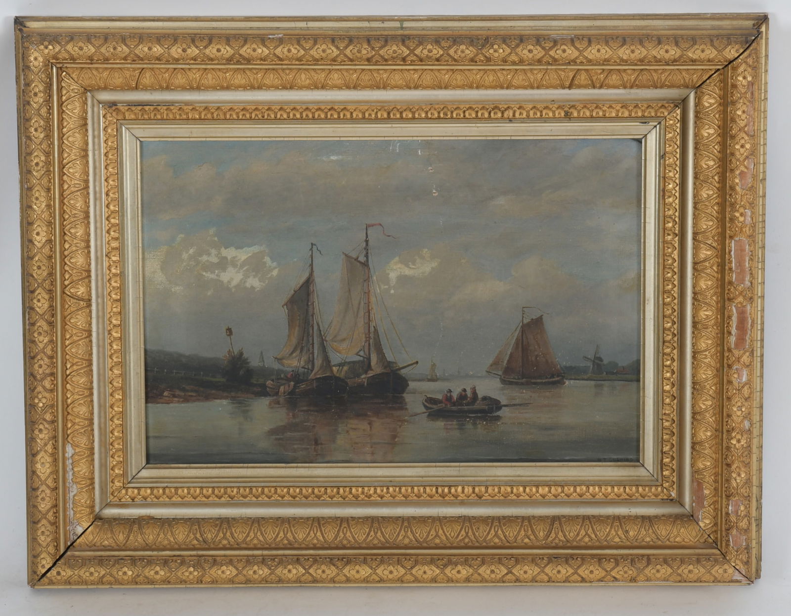 English School, (19th Century) Oil on Canvas (1 of 8)