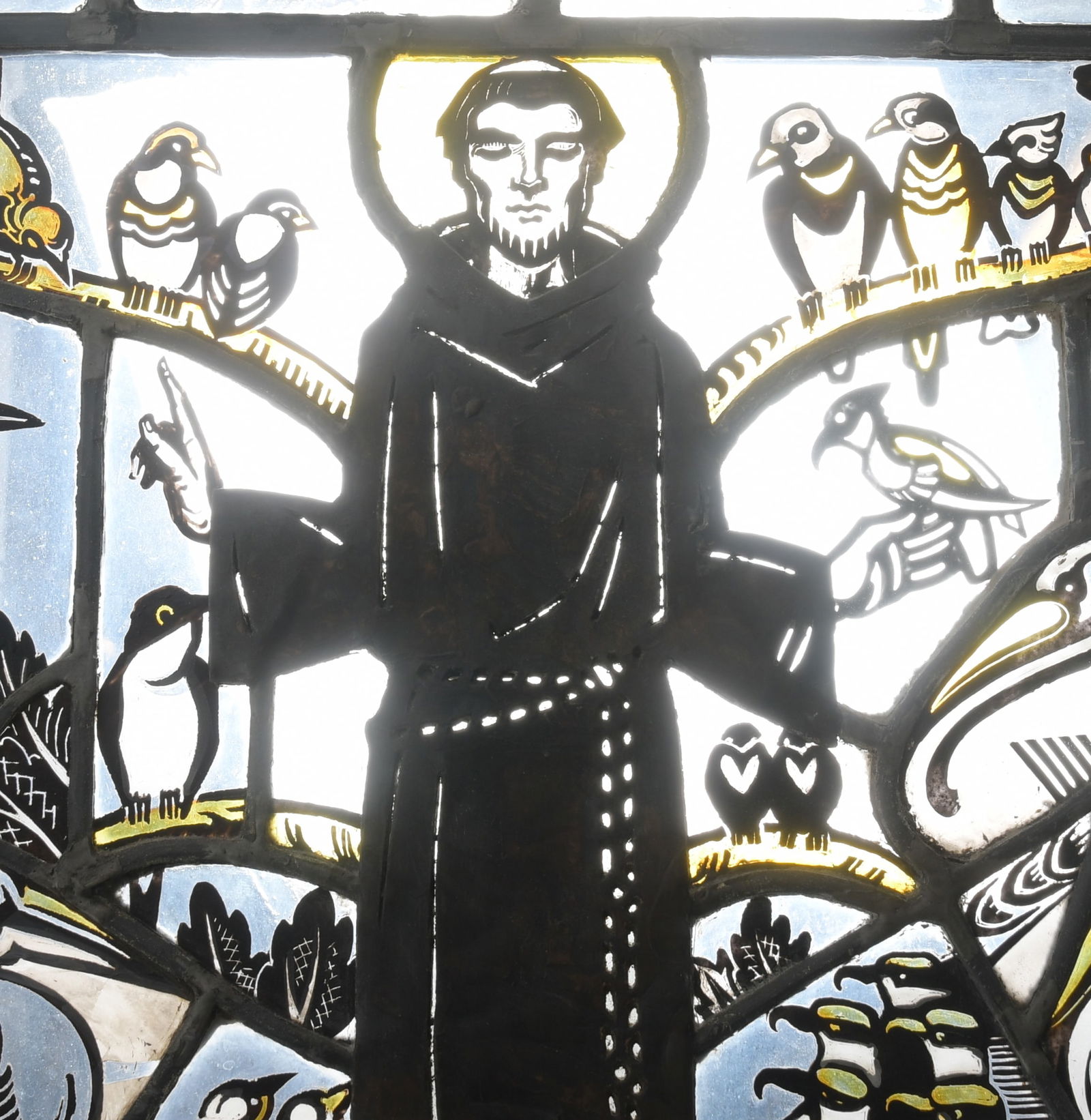 D'Ascenzo Studios Leaded Glass Window, St. Francis (1 of 8)